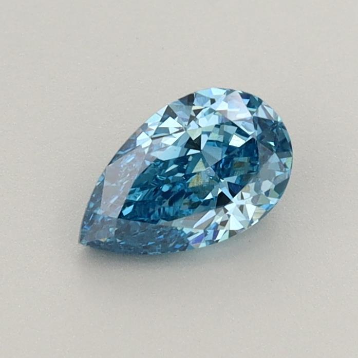 0.55 Ct. Fancy Vivid Blue Pear Lab Grown Diamond