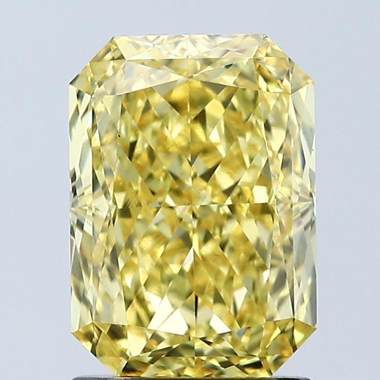 2.04 Ct. Fancy Vivid Yellow Radiant Lab Grown Diamond