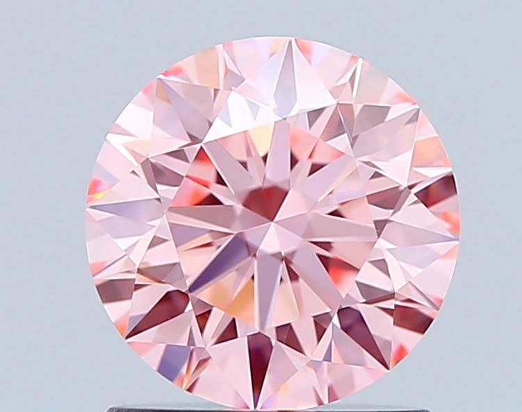 1.20 Ct. Fancy Vivid Pink Round Lab Grown Diamond