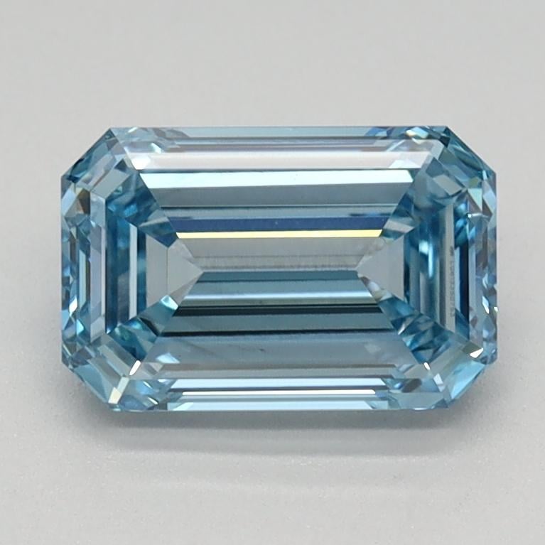 1.15 Ct. Fancy Intense Blue Emerald Lab Grown Diamond