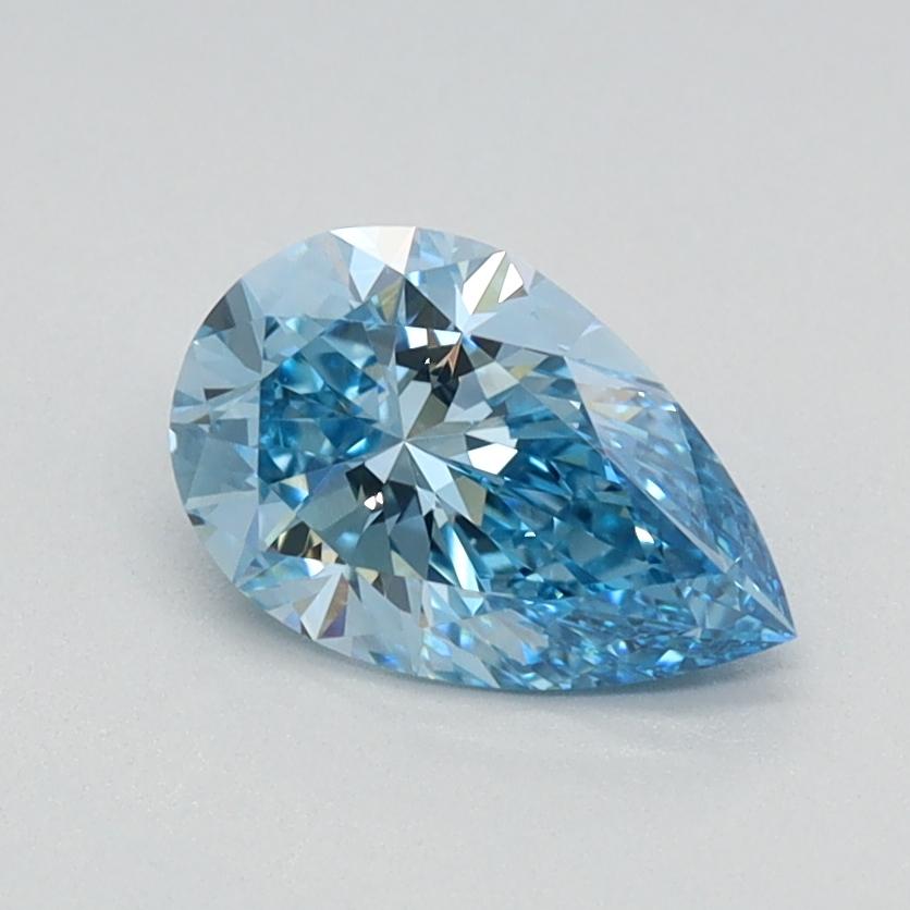 0.74 Ct. Fancy Vivid Blue Pear Lab Grown Diamond