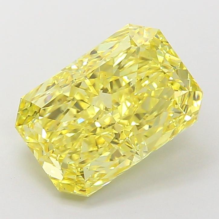 3.08 Ct. Fancy Vivid Yellow Radiant Lab Grown Diamond