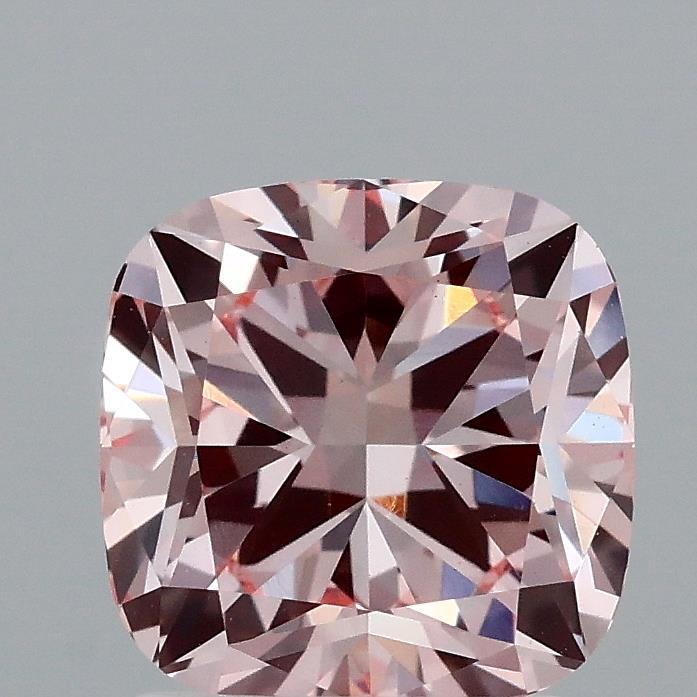 2.03 Ct. Fancy Intense Pink Cushion Lab Grown Diamond