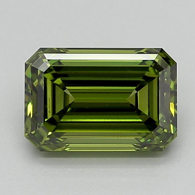 3.01 Ct. Fancy Vivid  Green Emerald Lab Grown Diamond