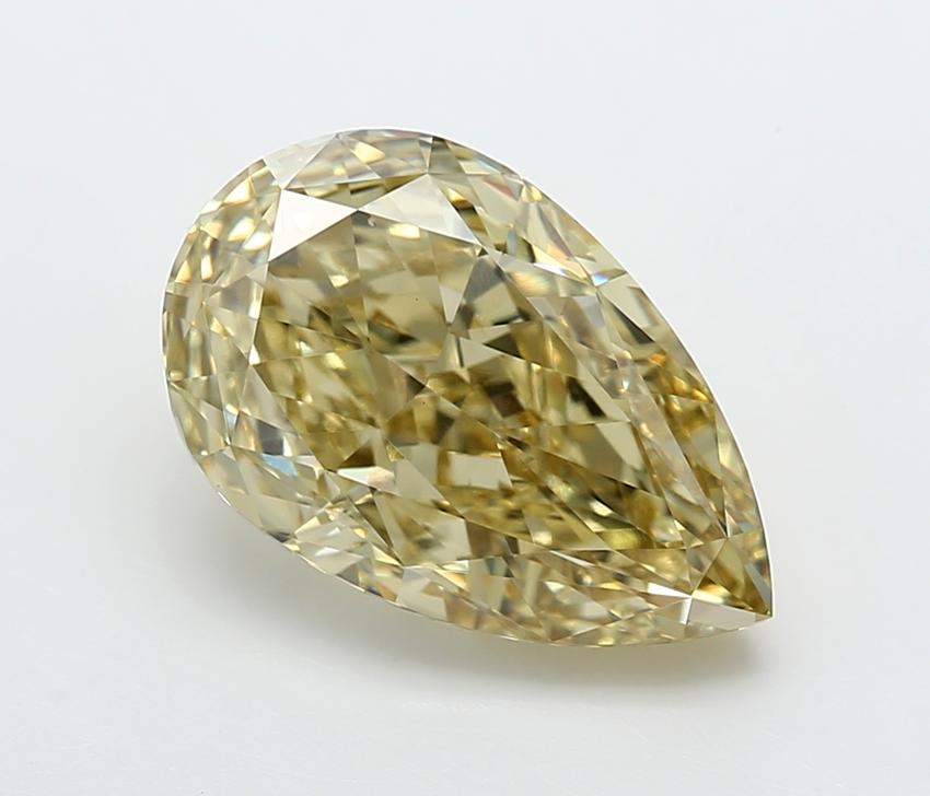 5.09 Ct. Fancy Intense  Yellow Pear Lab Grown Diamond