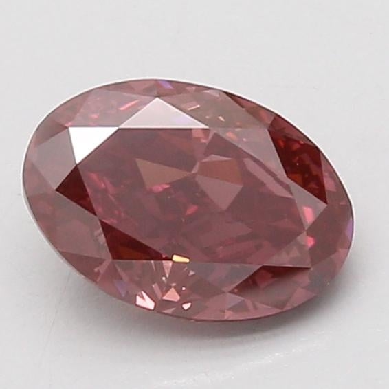 1.54 Ct. Fancy Deep Pink Oval Lab Grown Diamond