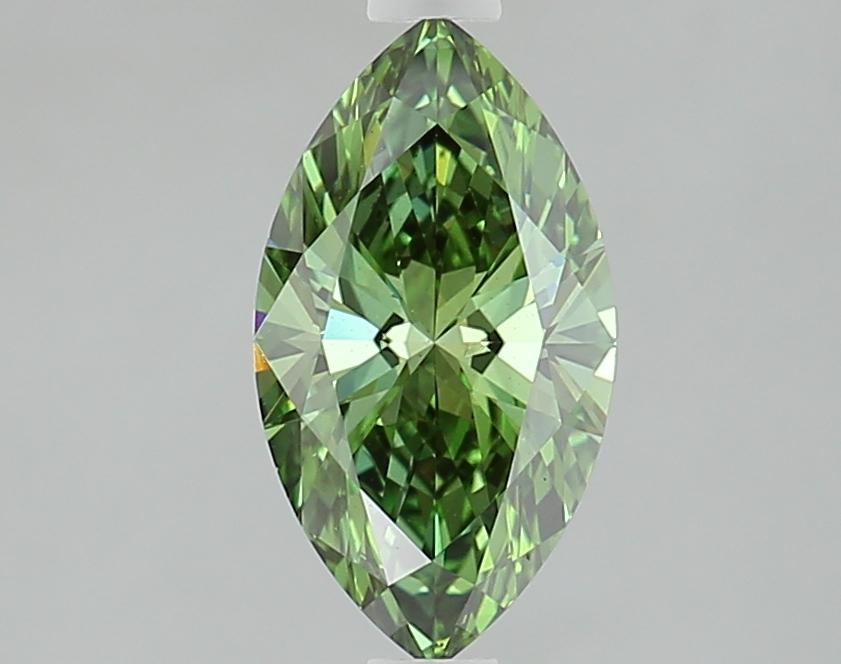 1.50 Ct. Fancy Vivid Green Marquise Lab Grown Diamond