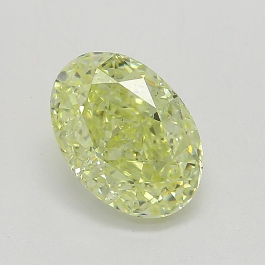 0.54 Ct. Fancy Yellow Oval Diamond