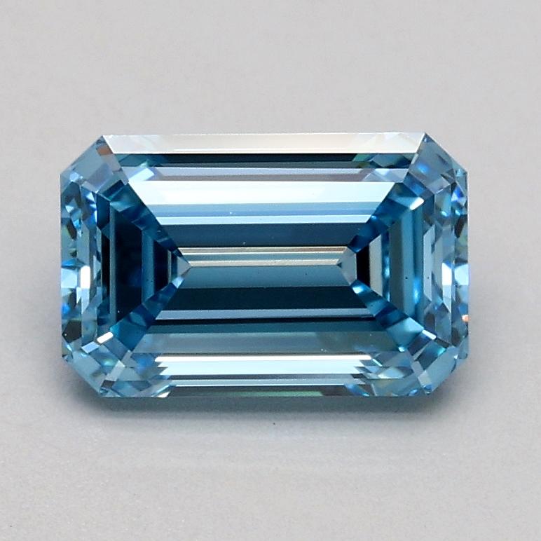 1.00 Ct. Fancy Intense Blue Emerald Lab Grown Diamond