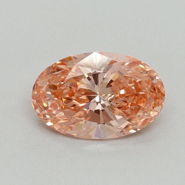 0.73 Ct. Fancy Vivid Pink Oval Lab Grown Diamond
