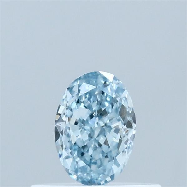 0.37 Ct. Fancy Intense Blue Oval Lab Grown Diamond