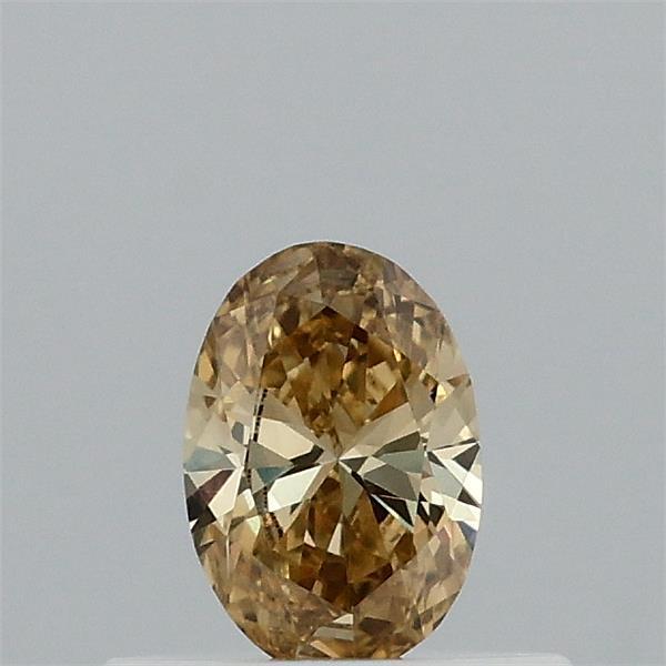 0.32 Ct. Fancy Intense  Yellow Oval Lab Grown Diamond