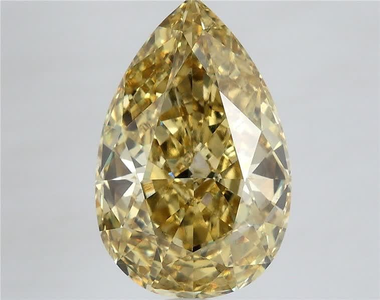 5.02 Ct. Fancy Intense Yellow Pear Lab Grown Diamond