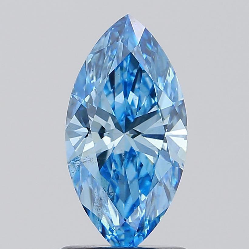 1.04 Ct. Fancy Vivid  Blue Marquise Lab Grown Diamond