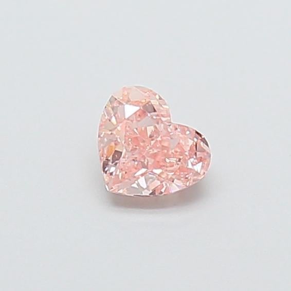 0.32 Ct. Fancy Intense  Pink Heart Lab Grown Diamond
