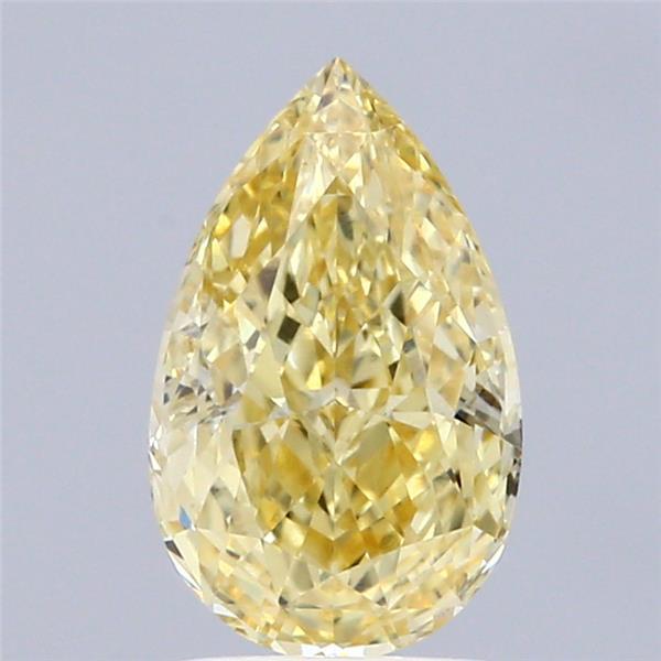 1.70 Ct. Fancy Intense Yellow Pear Lab Grown Diamond