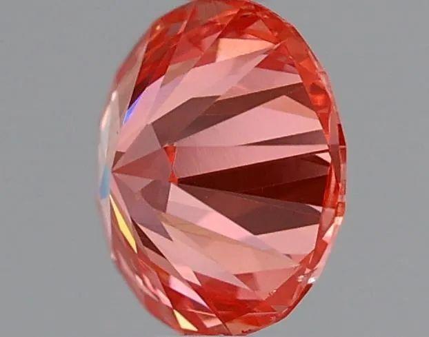 0.58 Ct. Fancy Vivid  Pink Round Lab Grown Diamond