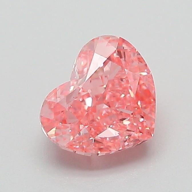 1.02 Ct. Fancy Vivid Pink Heart Lab Grown Diamond