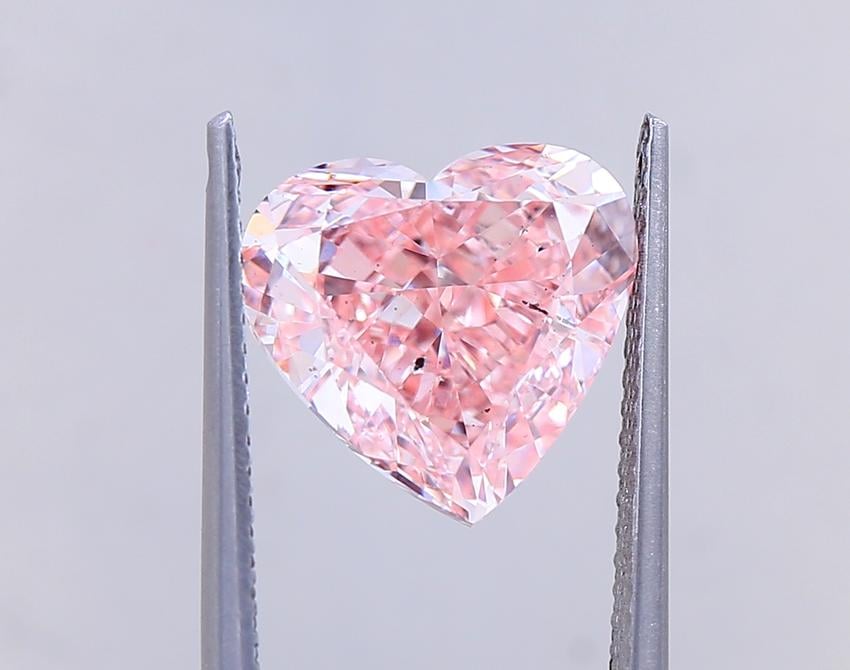 5.02 Ct. Fancy Vivid Pink Heart Lab Grown Diamond