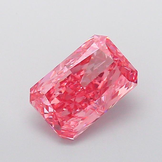 2.51 Ct. Fancy Vivid  Pink Radiant Lab Grown Diamond
