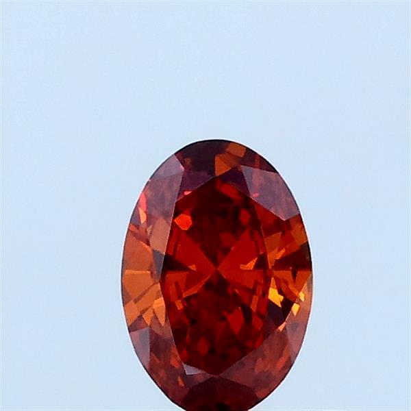 0.31 Ct. Fancy Vivid Orange Oval Lab Grown Diamond