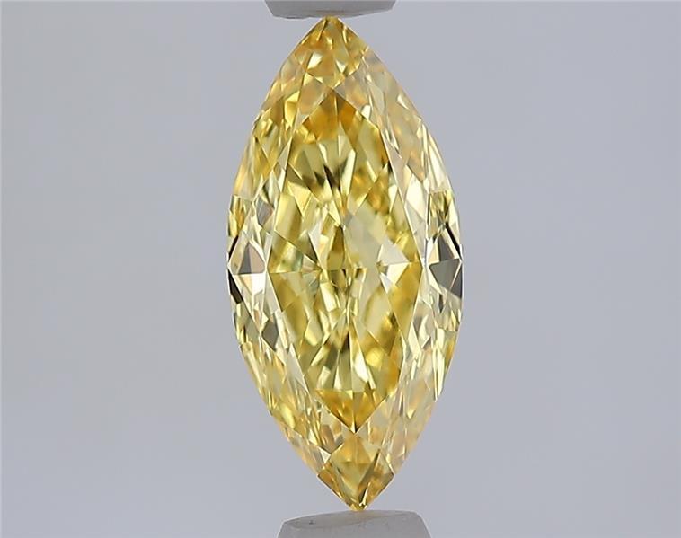 1.09 Ct. Fancy Vivid  Yellow Marquise Lab Grown Diamond