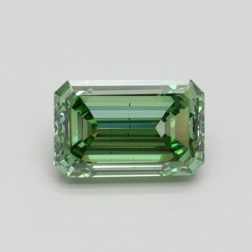 1.00 Ct. Fancy Vivid Green Emerald Lab Grown Diamond
