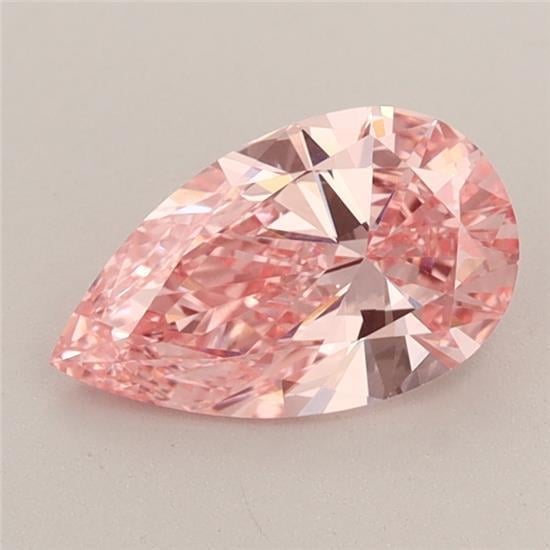0.90 Ct. Fancy Vivid Pink Pear Lab Grown Diamond