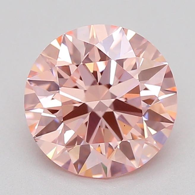 1.37 Ct. Fancy Intense Pink Round Lab Grown Diamond