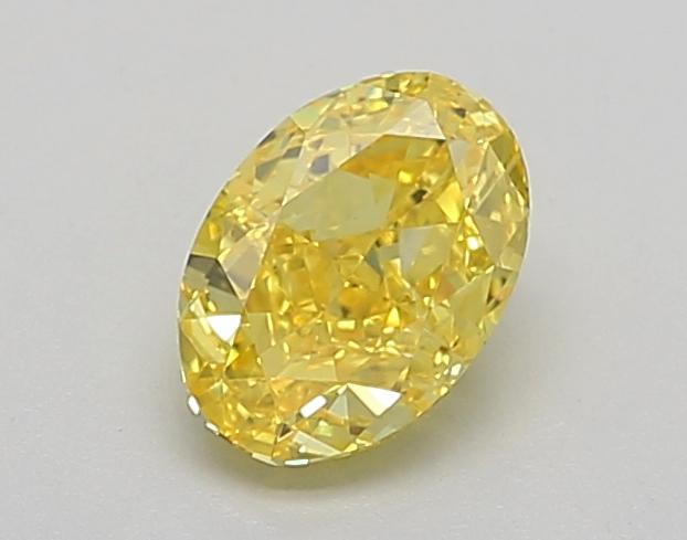 1.07 Ct. Fancy Vivid Yellow Oval Lab Grown Diamond