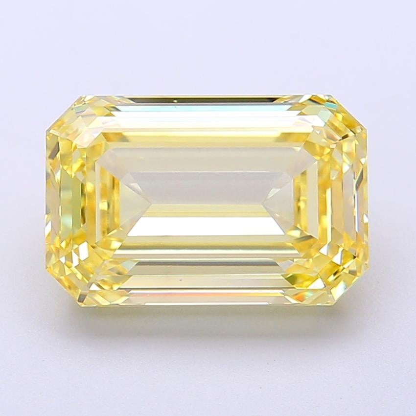 5.22 Ct. Fancy Fancy Yellow Emerald Lab Grown Diamond