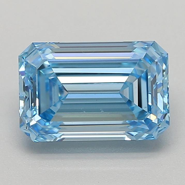 1.49 Ct. Fancy Vivid  Blue Emerald Lab Grown Diamond
