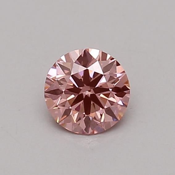 0.31 Ct. Fancy Vivid Pink Round Lab Grown Diamond