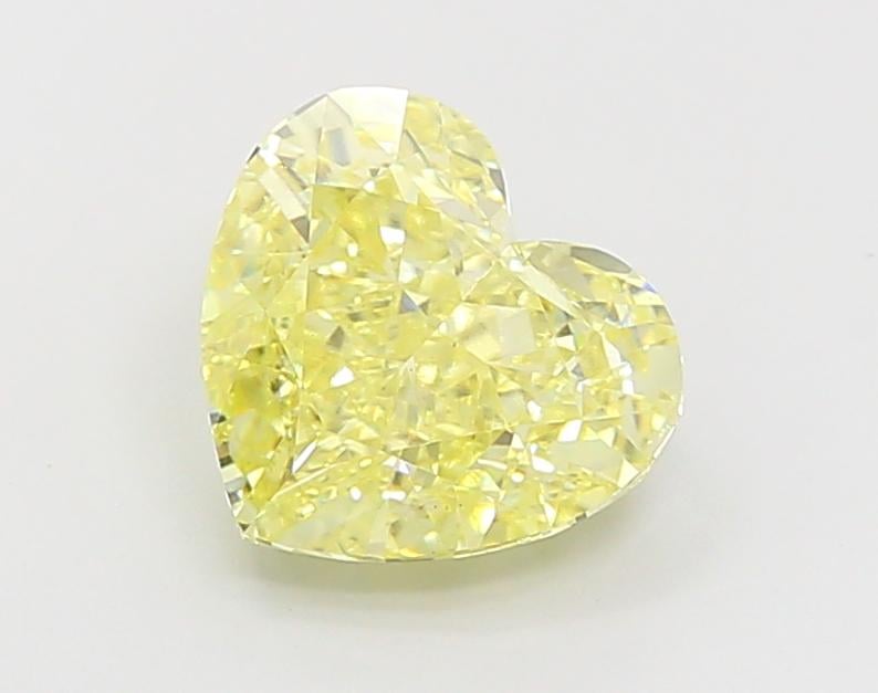 3.49 Ct. Fancy Vivid  Yellow Heart Lab Grown Diamond