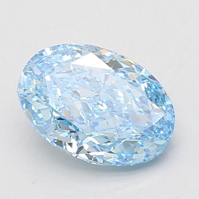 2.01 Ct. Fancy Vivid Blue Oval Lab Grown Diamond