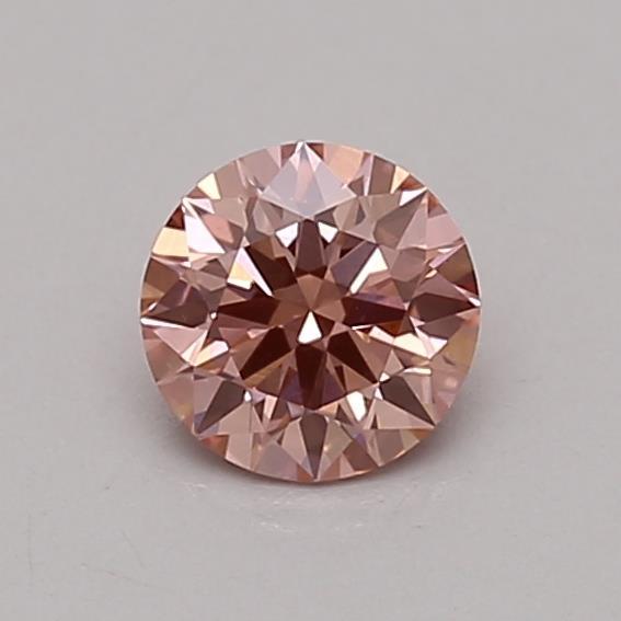 0.41 Ct. Fancy Vivid Pink Round Lab Grown Diamond