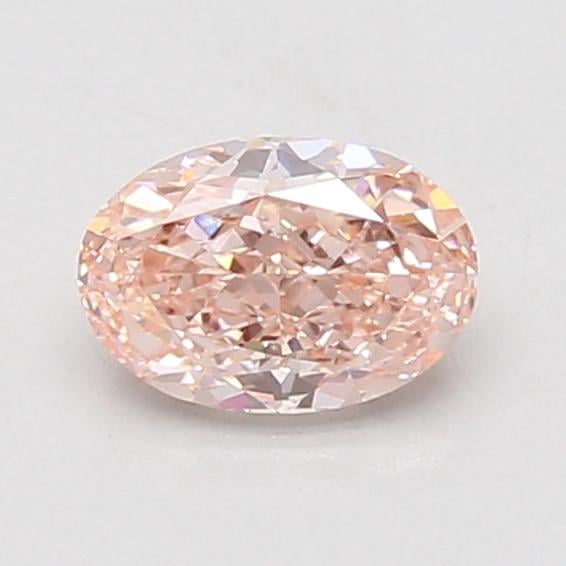 0.83 Ct. Fancy Vivid Pink Oval Lab Grown Diamond