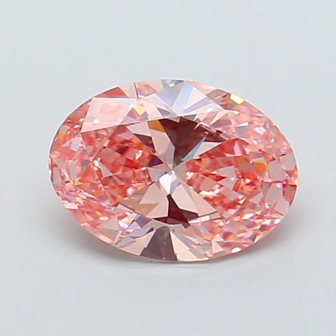 2.00 Ct. Fancy Vivid Pink Oval Lab Grown Diamond