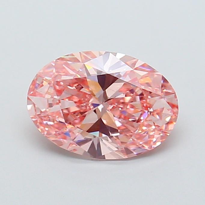 2.00 Ct. Fancy Vivid Pink Oval Lab Grown Diamond