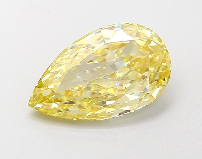 1.64 Ct. Fancy Intense Yellow Pear Lab Grown Diamond