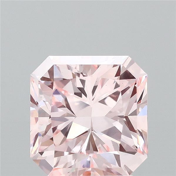2.94 Ct. Fancy Intense Pink Radiant Lab Grown Diamond