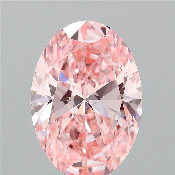 2.00 Ct. Fancy Vivid Pink Oval Lab Grown Diamond