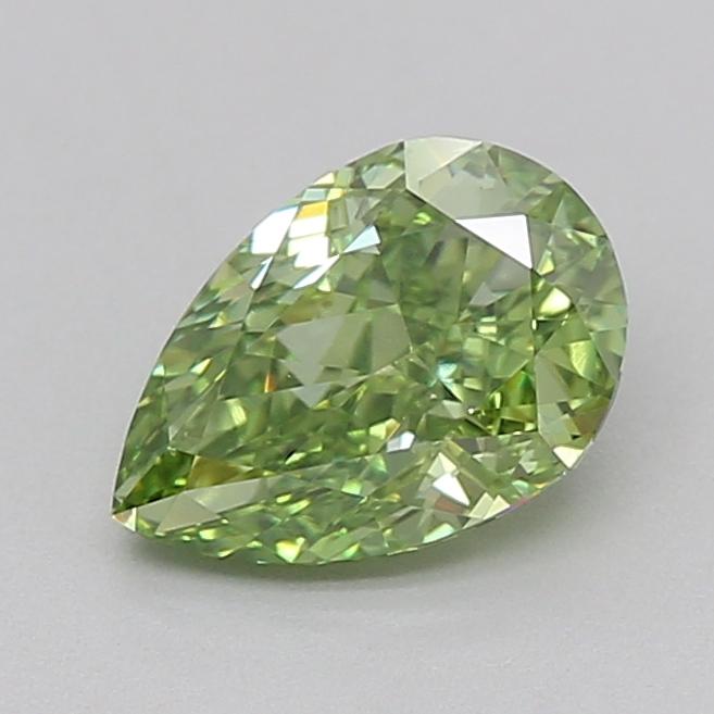 1.03 Ct. Fancy Vivid  Green Pear Lab Grown Diamond