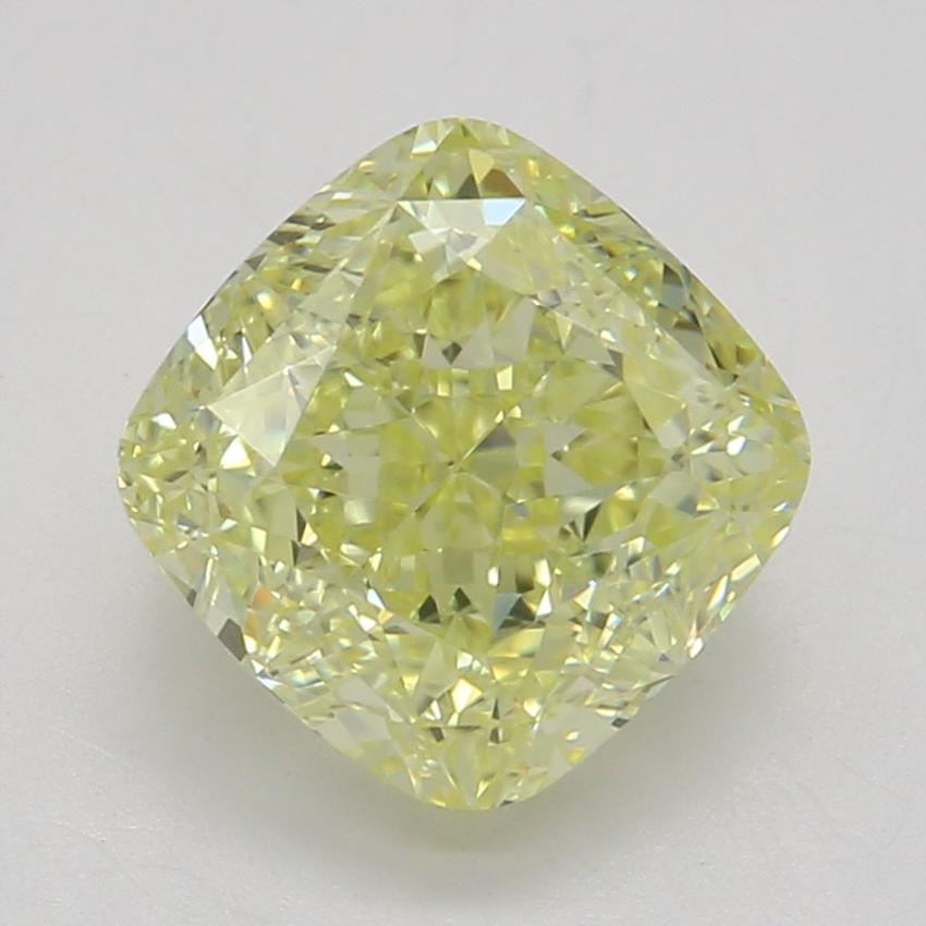 1.38 Ct. Fancy Yellow Cushion Diamond