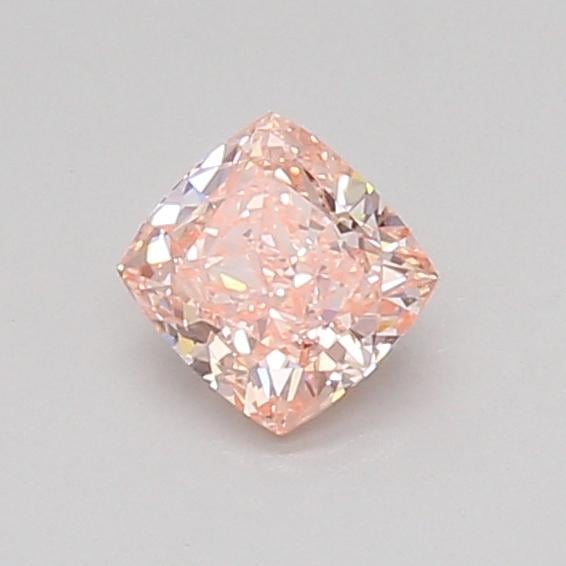 0.53 Ct. Fancy Vivid Pink Cushion Lab Grown Diamond