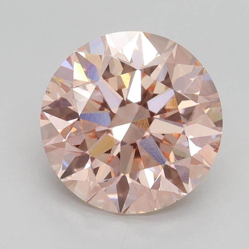 2.70 Ct. Fancy Intense Pink Round Lab Grown Diamond