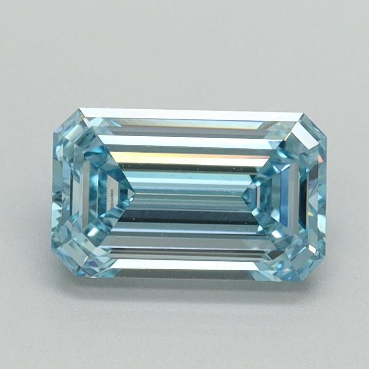 1.06 Ct. Fancy Intense Blue Emerald Lab Grown Diamond