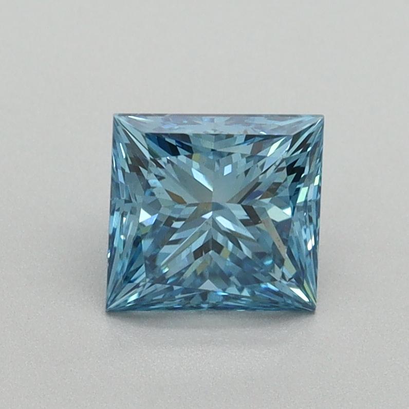 1.01 Ct. Fancy Vivid Blue Princess Lab Grown Diamond