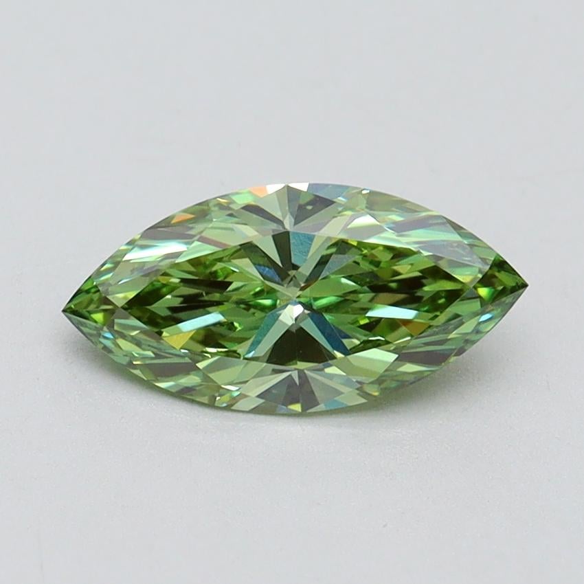 1.00 Ct. Fancy Vivid Green Marquise Lab Grown Diamond