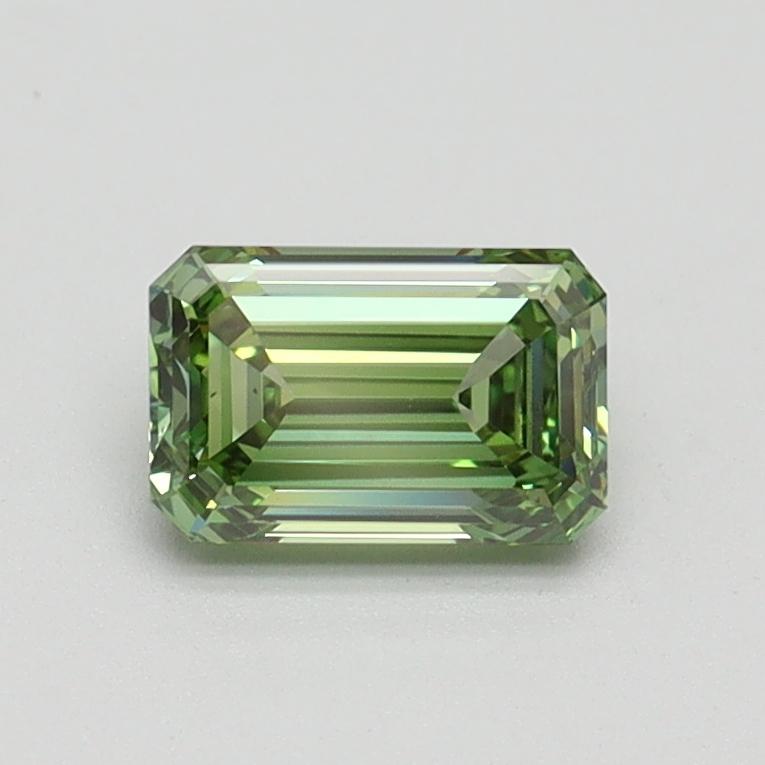 0.70 Ct. Fancy Vivid Green Emerald Lab Grown Diamond